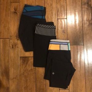 Lululemon Wunder Under Crops Full On Luon- Size 4
